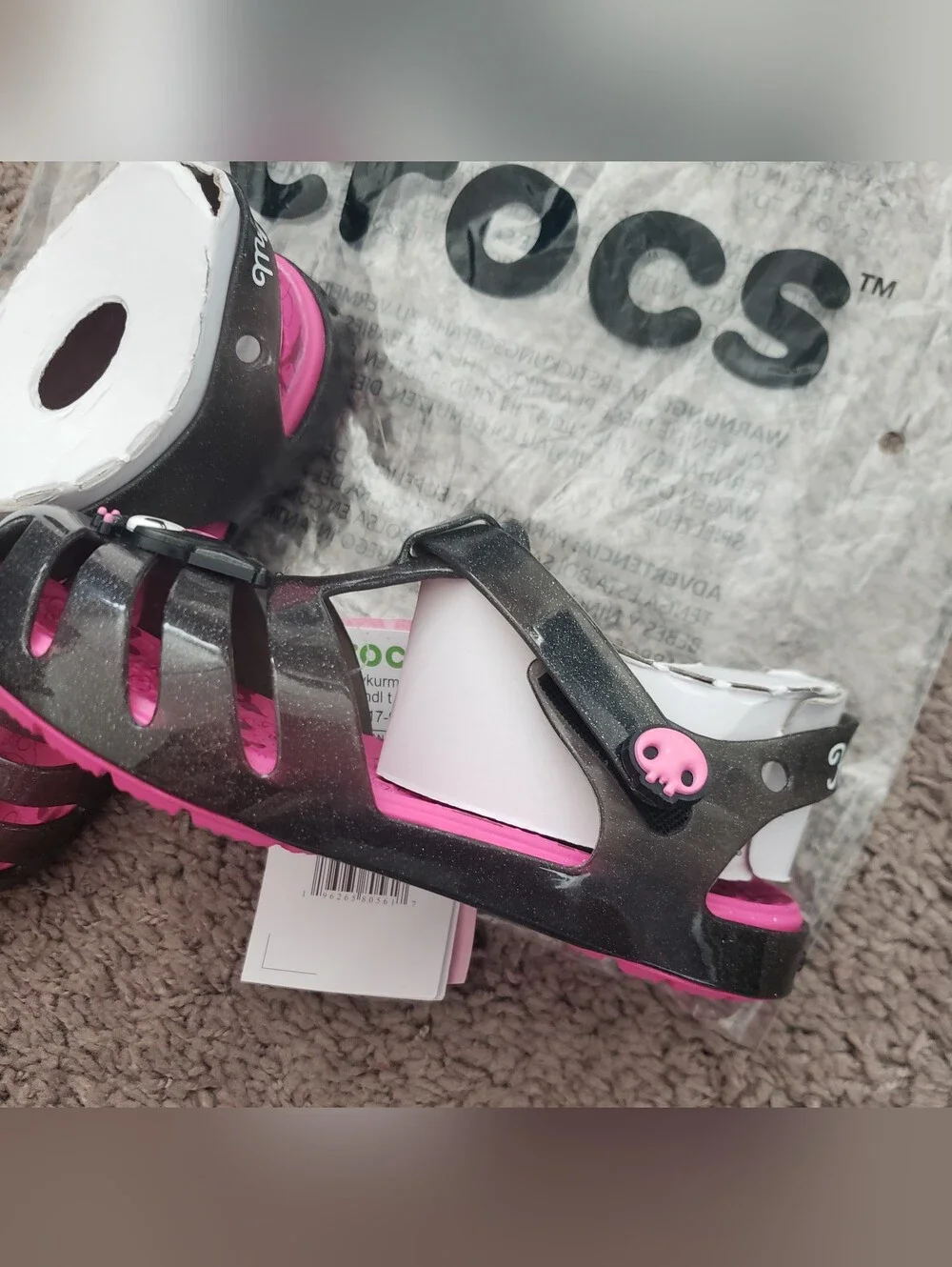 Crocs Kids' Hello Kitty & Friends Glitter Sandals